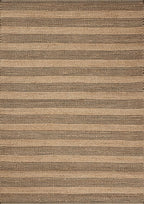 Loloi Chris Loves Julia Judy Collection JUD-06 Natural/Chocolate 3'-6" x 5'-6" Accent Rug