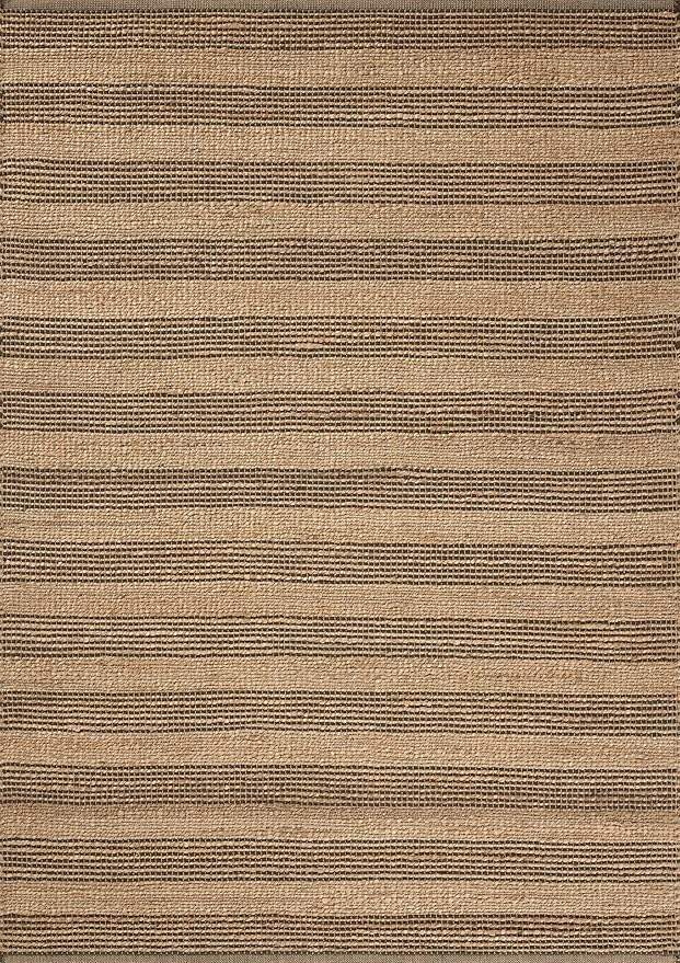 Loloi Chris Loves Julia Judy Collection JUD-06 Natural/Chocolate 3'-6" x 5'-6" Accent Rug