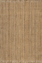 nuLOOM 10x13 Daniela Jute Tassel Hand Woven Area Rug, Natural, Solid Chunky Farmhouse Design, Natural Fiber, For Bedroom, Dining Room, Living Room, Hallway, Office, Entryway