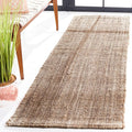 SAFAVIEH Natural Fiber Collection Runner Rug - 2'3" x 7', Grey, Handmade Farmhouse Country Boho Rustic Jute, Ideal for High Traffic Areas in Living Room, Bedroom (NF808F)