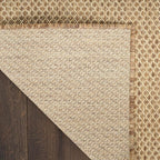 Nourison Home Courtyard Jute 2' x 3' Area Rug - Easy Clean, Non Shedding, Bed Room, Living Room, Dining Room, Kitchen (2' x 3')