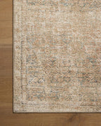 Loloi Amber Lewis Cambria Collection CBR-08 Ocean/Brick 6'-0" x 9'-0" Area Rug Jute, Neutral, Vintage Style, Antique Tone, Living, Bedroom, Dining, Carpet