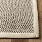 SAFAVIEH Natural Fiber Collection Runner Rug - 2'6" x 8', Marble & Beige, Sisal, Woven Design with Border (NF143C)
