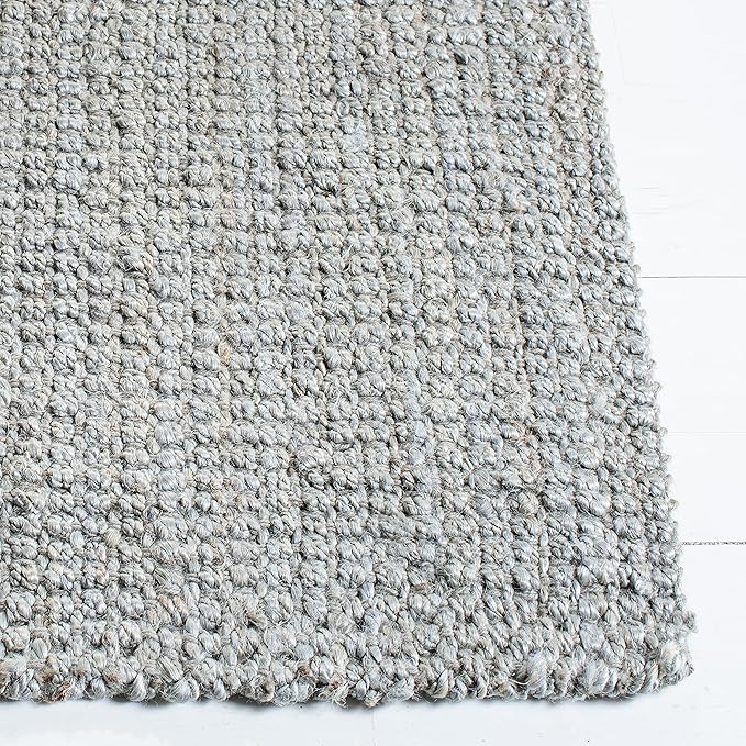 SAFAVIEH Natural Fiber Collection Runner Rug - 2'3" x 11', Grey, Handmade Farmhouse Jute, Ideal for High Traffic Areas in Living Room, Bedroom (NF730F)
