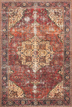 Loloi Loren Collection LQ-07 Red/Navy 5'-0" x 7'-6" Area Rug