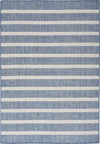 Nourison Home Positano Navy Ivory 4' x 6' Area Rug - Easy Clean, Non Shedding, Bed Room, Living Room, Dining Room, Kitchen (4' x 6')