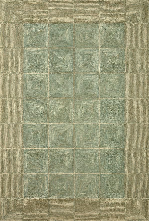 Loloi Chris Loves Julia Francis Collection FRA-02 Green/Natural 11'-6" x 15' Area Rug