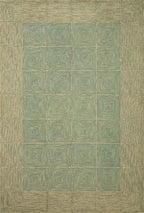 Loloi Chris Loves Julia Francis Collection FRA-02 Green/Natural 11'-6" x 15' Area Rug