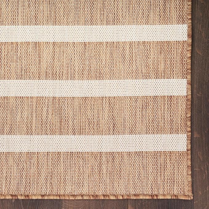 Nourison Home Positano Jute Ivory 9' x 12' Area Rug - Easy Clean, Non Shedding, Bed Room, Living Room, Dining Room, Kitchen (9' x 12')
