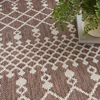 Nourison Home Positano Natural 5' x 7' Area Rug - Easy Clean, Non Shedding, Bed Room, Living Room, Dining Room, Kitchen (5' x 7')