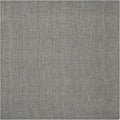 SAFAVIEH Area Rug 4' Square - Natural Fiber Collection - Light Grey, Handmade Jute, Farmhouse Style, Chunky Textured Thick Pile (NF447G)