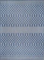 Nourison Home Positano Navy Blue 9' x 12' Area Rug - Easy Clean, Non Shedding, Bed Room, Living Room, Dining Room, Kitchen (9' x 12')