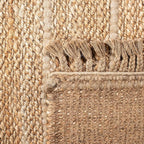 SAFAVIEH Natural Fiber Collection Accent Rug - 3' x 5', Natural & Light Grey, Handmade Tassel Jute, Ideal for High Traffic Areas in Entryway, Living Room, Bedroom (NF550A)