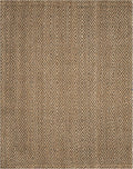 SAFAVIEH Natural Fiber Collection X-Large Area Rug - 11' x 15', Natural & Grey, Handmade Jute, Ideal for High Traffic Areas in Living Room, Bedroom (NF181D)